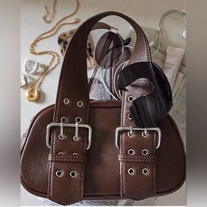 Free People Say Yes Bag in Espresso ~ 9”W x 5.3”H x 3”D ~ 8” Drop ~ NWT